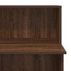 vidaXL Empfangstheke Braun Eichen-Optik 100x50x103,5 cm Holzwerkstoff