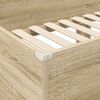 vidaXL Etagenbett f&uuml;r Kinder Sonoma-Eiche 90 x 200 cm Holzwerkstoff