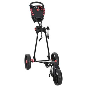 vidaXL Golf-Dolly Schwarz Eisen Klappbar