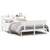 vidaXL Massivholzbett ohne Matratze Wei&szlig; 160x200 Kiefernholz