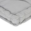vidaXL Palettenkissen Baumwolle 120×40×7 cm Grau