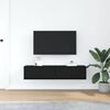 vidaXL TV-Schr&auml;nke 2 Stk. Schwarz Eichen-Optik 60x31x25,5 cm