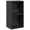 vidaXL Brennholzregal Schwarz 40x30x75 cm Kaltgewalzter Stahl