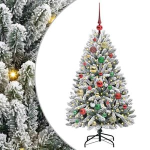 vidaXL K&uuml;nstlicher Weihnachtsbaum 120 cm 150 LEDs Warmes Wei&szlig;