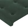 vidaXL Kopfteil Dunkelgr&uuml;n 160x5x118/128 cm Samt