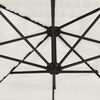 vidaXL Sonnenschirm mit Stahlmast Wei&szlig; 269x269x235 cm