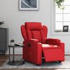 vidaXL Relaxsessel Elektrisch Rot Kunstleder