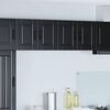 vidaXL K&uuml;chenschrank 2 pcs Schwarz 60 x 31 x 40 cm Holzwerkstoff