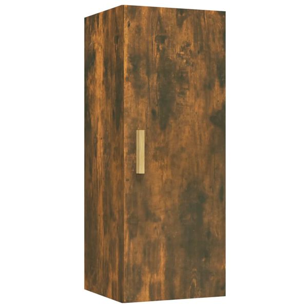 vidaXL Wandschrank R&auml;uchereiche 34,5x34x90 cm Holzwerkstoff