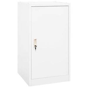 vidaXL Sattelschrank Wei&szlig; 53x53x105 cm Stahl