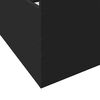 vidaXL Bettgestell mit Schubladen Schwarz 75x190 cm Holzwerkstoff