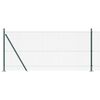 vidaXL Zaunpfosten Gr&uuml;n 100 x 0,8 m (16 x 16 mm Netz) Stahl und PVC