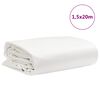 vidaXL Abdeckplane Wei&szlig; 1,5x20 m 650 g/m&sup2;