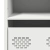 vidaXL Highboard Wei&szlig; 68x39x103,5 cm Stahl