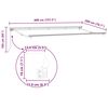 vidaXL Einziehbare Markise Creme 400 x 200 cm Polyester und Metall
