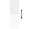vidaXL Verdunkelungsrollo Wei&szlig; 80x210cm Stoffbreite 75,7 cm Polyester