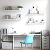 vidaXL Schweberegale 4 Stk. Eiche und Wei&szlig; 90x23,5x3,8 cm MDF