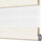 vidaXL Doppelrollo Marmorbeige 85x100 cm Stoffbreite 80,9 cm Polyester