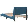 vidaXL Bettgestell ohne Matratze Blau 100x200 cm Samt