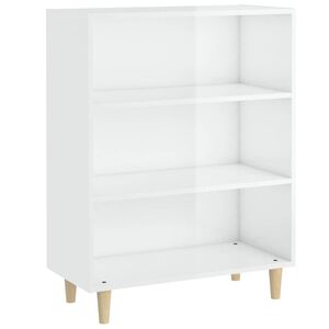 vidaXL Sideboard Hochglanz-Wei&szlig; 69,5x32,5x90 cm Holzwerkstoff