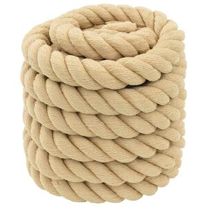 vidaXL Bootsseil 4 mm 5 m Natur