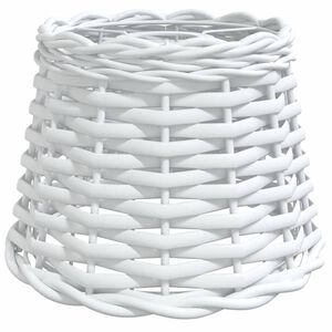 vidaXL Lampenschirm Wei&szlig; &Oslash;20x15 cm Korbweide
