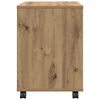 vidaXL Rollcontainer Artisan-Eiche 45x38x54 cm Holzwerkstoff