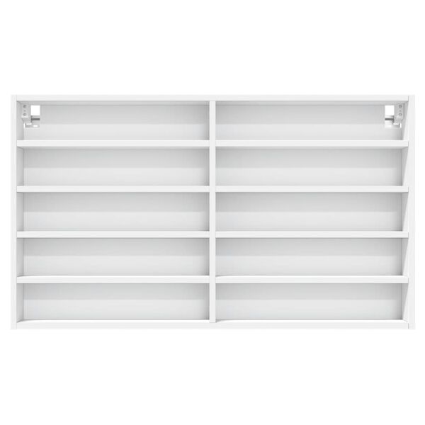 vidaXL Vitrinenschrank Wei&szlig; 100x15x58 cm Holzwerkstoff
