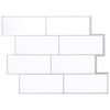 vidaXL U-Bahn-Fliese 20 pcs Wei&szlig; Grau 29 x 21 cm Polyurethan und PET