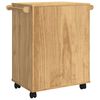 vidaXL K&uuml;chentrolley Wachsbraun 72,5 x 45 x 80 cm Massivholz Kiefer