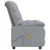 vidaXL Massagesessel Hellgrau Stoff