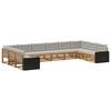 vidaXL Sofagarnituren mit Kissen 10 pcs Massivholz Akazie