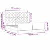 vidaXL Boxspringbett mit Kopfteil Schwarz 180 x 200 cm Samt
