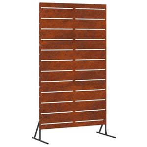 vidaXL Sichtschutz Grau 100 x 50 x 180 cm Wetterfeststahl