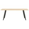 vidaXL Couchtisch Schwarz und Eiche 120&times;60&times;46 cm