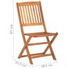 vidaXL 4-tlg. Bistro-Set Massivholz Akazie