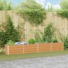 vidaXL Garten-Hochbeet 320x40x45 cm Verzinkter Stahl Silber