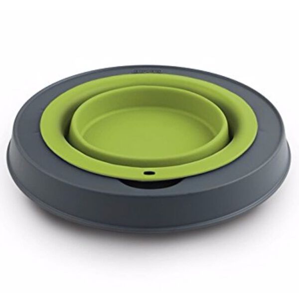 Popware Erh&ouml;hte Einzel-Haustierf&uuml;tterungsstation Klein Gr&uuml;n 306946