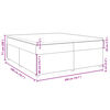 vidaXL Boxspringbett mit Matratze Taupe 200x200 cm Stoff