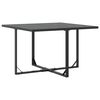 vidaXL Garten Essgruppe 9 pcs Schwarz Stahl