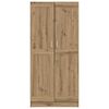 vidaXL Kleiderschrank mit T&uuml;r Kunsthandwerk Eiche 82,5 x 51,5 x 180 cm
