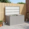 vidaXL Gartenbox Grau 129x67x65 cm