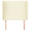 vidaXL Kopfteil mit Ohren Creme 103x23x118/128 cm Kunstleder