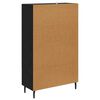 vidaXL Highboard Schwarz Eichen-Optik 69,5 x 31 x 115 cm Holzwerkstoff