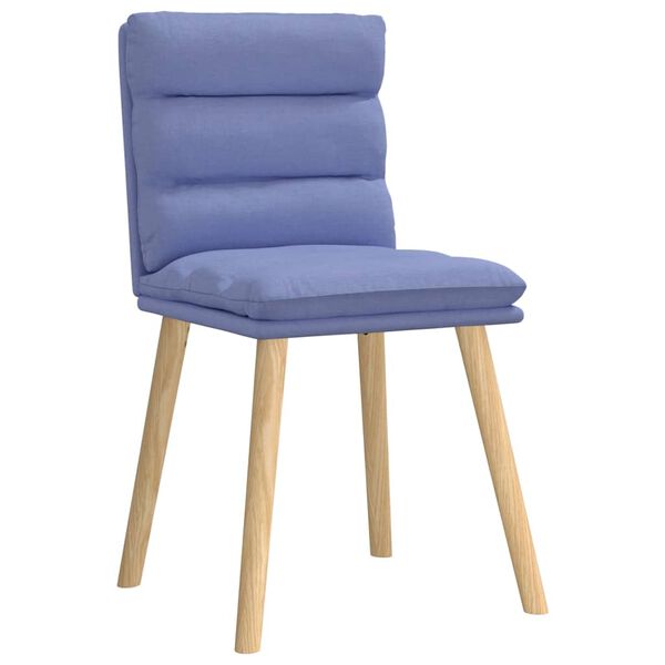 vidaXL Esszimmerst&uuml;hle 4 Stk. Jeansblau Stoff