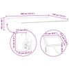 vidaXL Einziehbare Markise Schwarz 400 x 350 cm Stoff