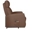 vidaXL Massagesessel mit Aufstehhilfe Braun Kunstleder