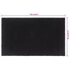vidaXL Fu&szlig;matte Schwarz 90x150 cm Kokosfaser Getuftet
