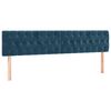 vidaXL LED Kopfteil Dunkelblau 180x7x78/88 cm Samt