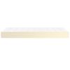 vidaXL Taschenfederkernmatratze Mittel Creme 90x200x20 cm Kunstleder
